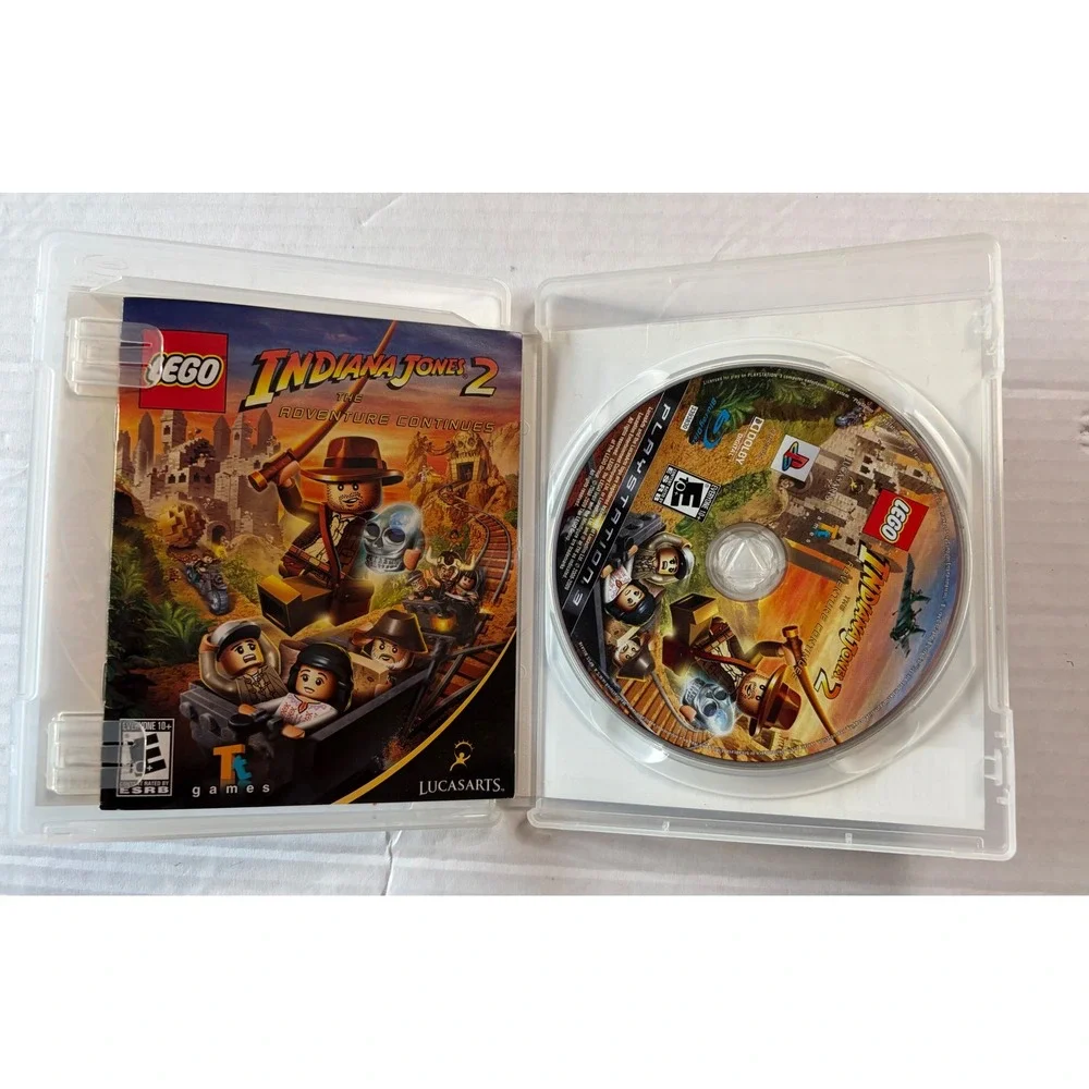 LEGO Indiana Jones 2: The Adventure Continues (PlayStation 3, 2009) with manual